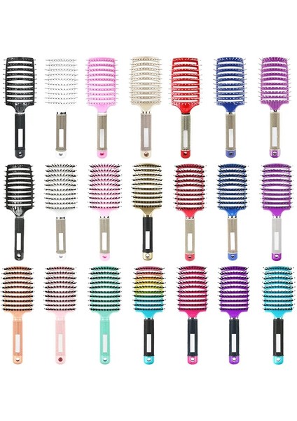 Yeşil Kadın Erkek Saç Derisi Masaj Tarak Kıl ve Naylon Saç Fırçası Islak Kıvırcık Detangle Saç Fırçası Salon Kuaförlük Için (Yurt Dışından) modelleri