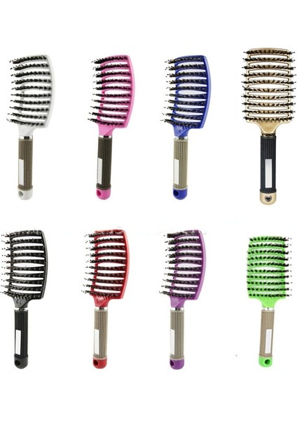Yeşil Kadın Erkek Saç Derisi Masaj Tarak Kıl ve Naylon Saç Fırçası Islak Kıvırcık Detangle Saç Fırçası Salon Kuaförlük Için (Yurt Dışından) fırsatları