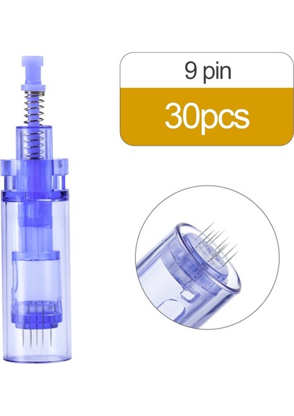 30 Adet-24 Pin 30 Adet Elektrikli Derma Kalemi Iğneyi Değiştirin 9 12 24 36 42 Nano Kartuşları Süngü Ultima A1 Dövme Mikro Iğneler Mikro Iğneleme (Yurt Dışından)