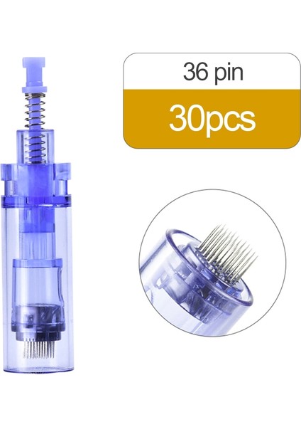 30 Adet-24 Pin 30 Adet Elektrikli Derma Kalemi Iğneyi Değiştirin 9 12 24 36 42 Nano Kartuşları Süngü Ultima A1 Dövme Mikro Iğneler Mikro Iğneleme (Yurt Dışından)