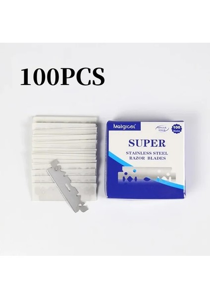 100 Adet Bıçakları Yeni Erkekler Profesyonel Berber Jileti Manuel Tıraş Makinesi Düz Kenar Paslanmaz Çelik Tıraş Makinesi Katlanır Tıraş Tıraş Bıçaklı (Yurt Dışından) fiyatları