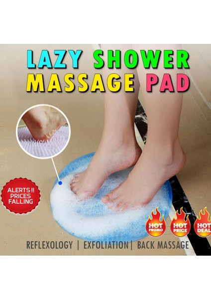 Mavi 1 Adet Silikon Banyo Paspasları Tembel Insanlar Banyo Artefakt Sırt Masaj Minderi Taban Kaymaz Masaj Yastığı Ayak Yıkama Banyo Mat (Yurt Dışından) modelleri