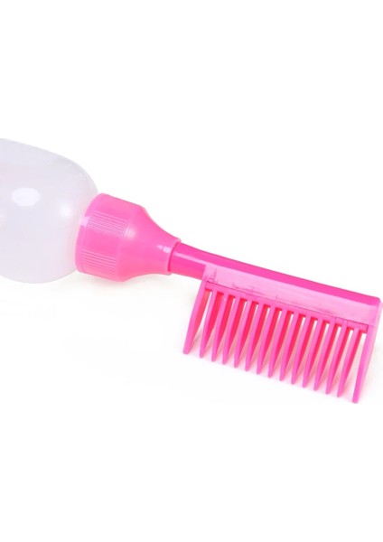 Pembe Taşınabilir Boyama Şampuan Şişeleri Kuru Temizleme Şişesi Plastik Saç Boyama Boş Şişe Doldurulabilir Boyama Fırçaları Aracı (Yurt Dışından)