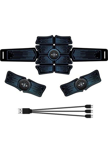USB Şarj Ems Fitness Kemeri Karın Kas Macunu Karın Kas Eğitimi Enstrüman Ev Spor Fitness Ekipmanları Taşınabilir USB (Yurt Dışından)