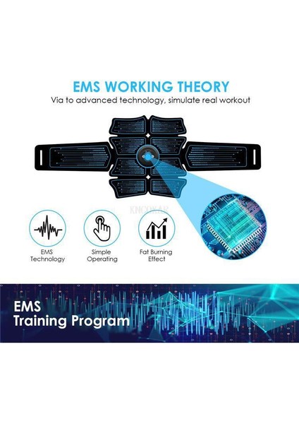 USB Şarj Ems Fitness Kemeri Karın Kas Macunu Karın Kas Eğitimi Enstrüman Ev Spor Fitness Ekipmanları Taşınabilir USB (Yurt Dışından) fırsatları