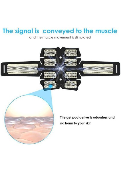 USB Şarj Ems Fitness Kemeri Karın Kas Macunu Karın Kas Eğitimi Enstrüman Ev Spor Fitness Ekipmanları Taşınabilir USB (Yurt Dışından) indirimleri