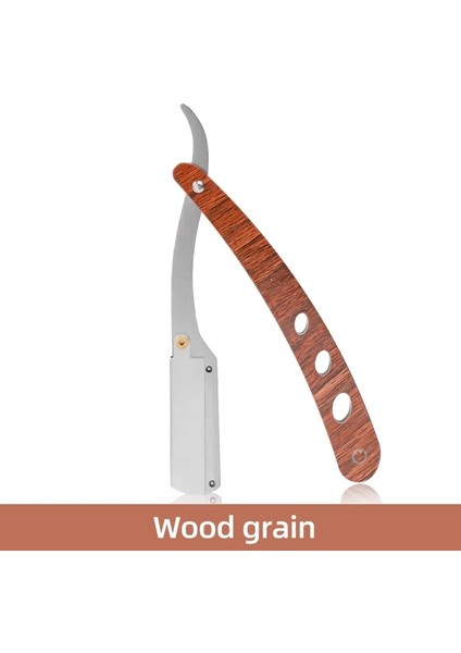 Ahşap 4 Renk Metal Manuel Jilet Berber Profesyonel Düz Kenar Erkek Jilet Değiştirilebilir Bıçaklı Jilet Katlanır Jilet Aracı (Yurt Dışından)