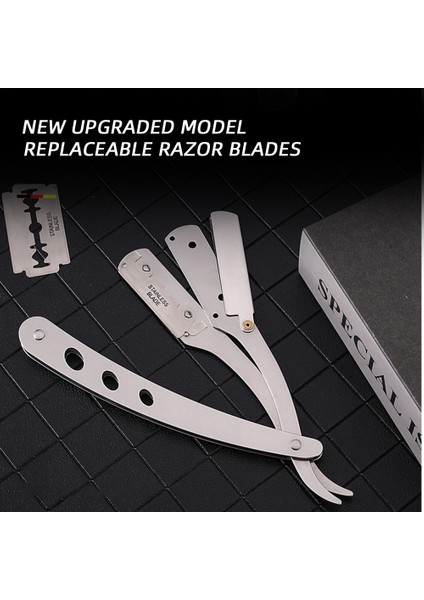 Ahşap 4 Renk Metal Manuel Jilet Berber Profesyonel Düz Kenar Erkek Jilet Değiştirilebilir Bıçaklı Jilet Katlanır Jilet Aracı (Yurt Dışından) indirimleri