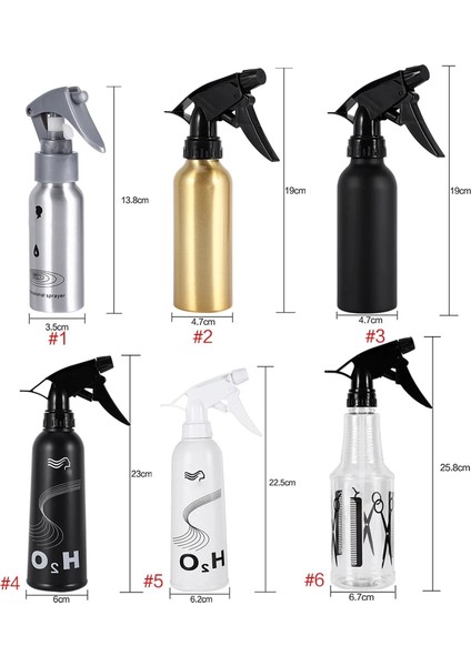 200 ml Altın 60/200/350/450 ml Kuaförlük Sprey Şişesi Boş Şişe Doldurulabilir Sis Şişesi Salon Kuaför Saç Araçları Su Püskürtücü Bakım Araçları (Yurt Dışından)