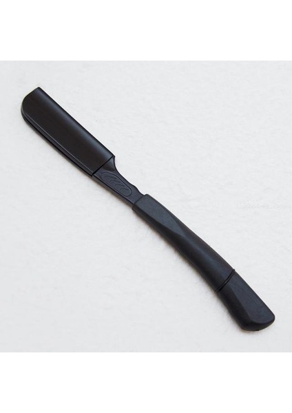 Siyah Jilet 6 "gümüş Siyah Silika Jel Düz Jilet Erkekler Kadınlar Için Berber Tıraş Bıçağı Bahar Tasarım Sakal Yüz Koltukaltı Vücut Bıçaklı (Yurt Dışından)