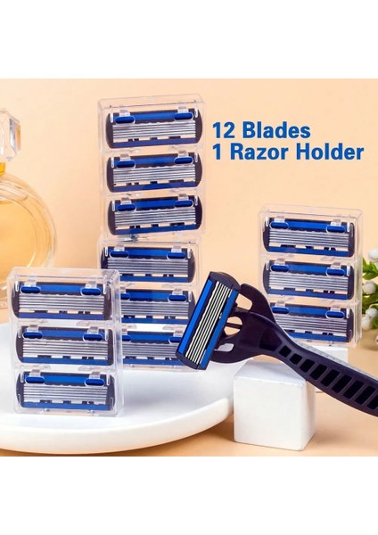 1 Kolu 12 Bıçak 1 Kolu + 12 Bıçak/erkek ve Kadın Vücut Saç Bikini Güvenlik Jilet Kadın Epilasyon Tıraş Tıraş Makinesi Yedek Kafaları (Yurt Dışından) modelleri