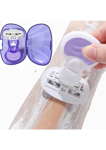Stil 5 Taşınabilir Kadın Tıraş Bıçağı Seti Manuel Bikini Tıraş Makinesi Saç Çıkarıcı Bayanlar Için Özel Vücut Aloe Sabun Şerit Saklama Kutusu (Yurt Dışından)