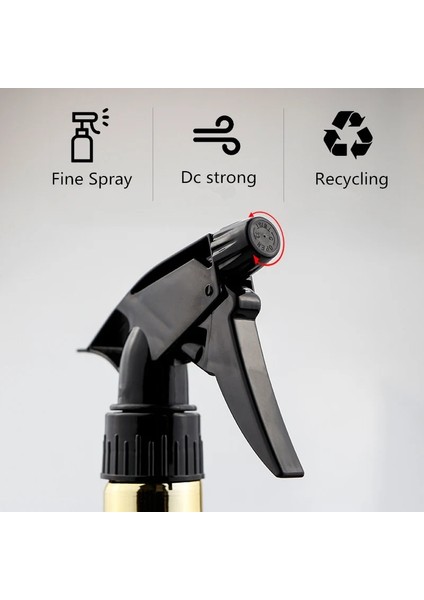PH014-GOLDEN 550/500ML Kuaförlük Ince Sis Sprey Şişesi Salon Berber Aletleri Su Püskürtücü Berber Profesyonel Galvanik Sulama Kabı (Yurt Dışından)