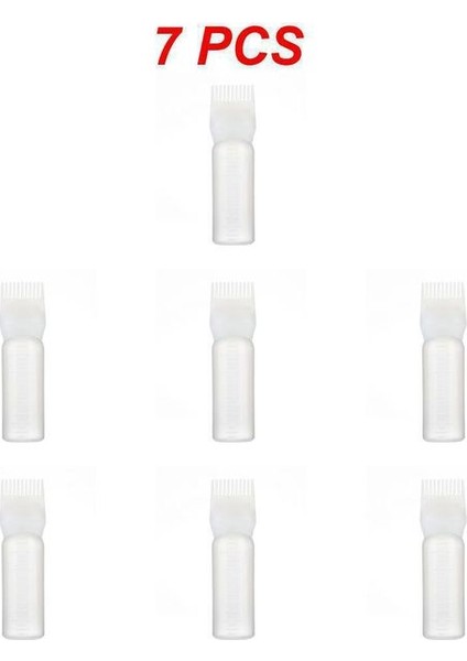 Stil A 7 Adet 1 ~ 9 Adet 120 ml Renkli Plastik Saç Boyası Doldurulabilir Şişe Aplikatör Tarak Dağıtım Salon Saç Boyama Kuaförlük Şekillendirici (Yurt Dışından)
