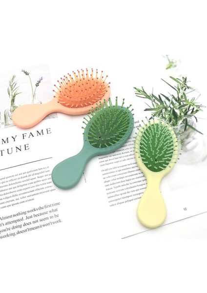 Turuncu Mini Kız Kuaförlük Tarak Kafa Derisi Masaj Saç Fırçası Kadın Islak Kıvırcık Detangle Saç Fırçası Salon Kuaförlük Şekillendirici Araçları (Yurt Dışından) fırsatları