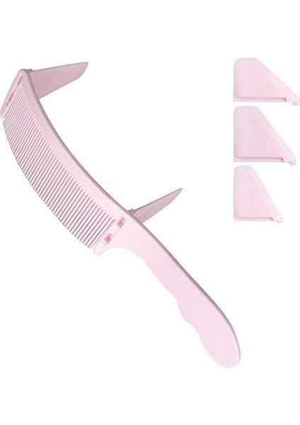 Pembe 2 Yeni Stil Saç Kesme Konumlandırma Tarak Setleri Profesyonel Saç Kesme Makinesi Solmaya Tarak Fırça Erkekler Salon Şekillendirici Berber Aksesuarları (Yurt Dışından)