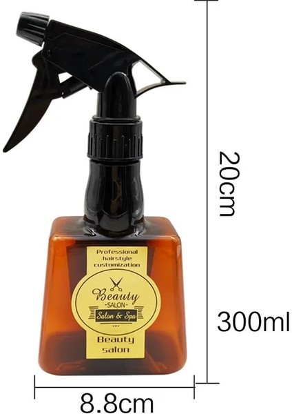 Çikolata 300 ml Kuaförlük Sprey Şişesi Taşınabilir Doldurulabilir Şişe Salon Berber Aksesuarları Su Püskürtücü Saç Şekillendirici Aracı Sprey Şişesi (Yurt Dışından)