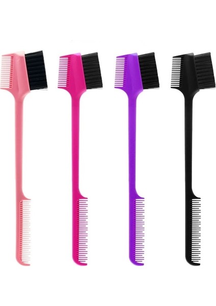 Kırmızı 2 Güzellik Çift Taraflı Kenar Kontrolü Saç Tarak Saç Fırçası Kaş Fırçası Saç Şekillendirici Salon Saç Aksesuarları Rastgele Renk (Yurt Dışından) fiyatları