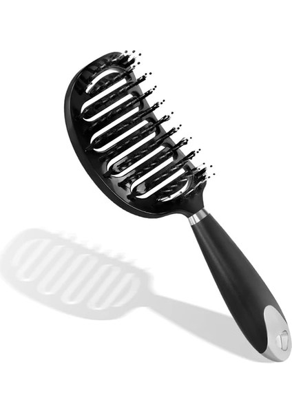 Style1-Black Yeni Sürüm Hollow Out Saç Fırçası Saç Derisi Masaj Tarak Saç Şekillendirici Dolaşık Açıcı Tarak Kadınlar Için Dolaşık Açıcı Aracı Islak Kuru Kıvırcık Saç (Yurt Dışından)