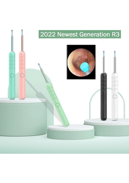 R3 Cyan R3 Akıllı Görsel Kulak Çubukları Minifit Kulak Kiri Temizleme Aracı Hassas Kamera Otoskop Sağlık Kulak Temizleyici Bebird Tarafından Tasarlanmıştır (Yurt Dışından)