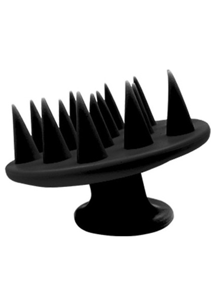 D-Siyah Yeni Saç Derisi Masaj Yıkama Tarağı Şampuan Scrubber Silikon Kıllar Saç Temiz Fırça Şekillendirici Aracı El Saç Bakım Tarak (Yurt Dışından)