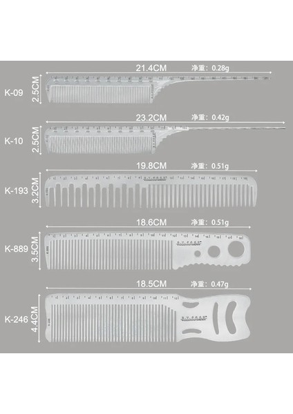 K193A 1 Adet Yüksek Kaliteli Lazer Ölçekli Saç Tarak Profesyonel Kuaförlük Tarak Saç Fırçaları Salon Saç Kesme Şekillendirici Araçları Berber Tarak (Yurt Dışından) indirimleri