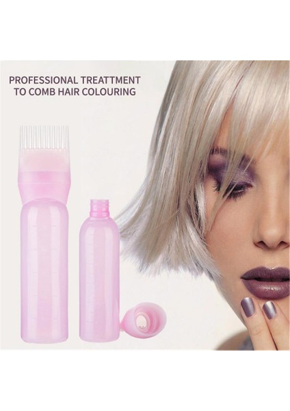 Mor (120ML) 1pc 120ML Renkli Plastik Saç Boyası Doldurulabilir Şişe Aplikatör Tarak Dağıtım Salon Saç Boyama Kuaförlük Şekillendirici Aracı (Yurt Dışından) modelleri