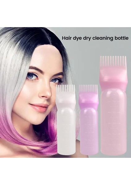 Mor (120ML) 1pc 120ML Renkli Plastik Saç Boyası Doldurulabilir Şişe Aplikatör Tarak Dağıtım Salon Saç Boyama Kuaförlük Şekillendirici Aracı (Yurt Dışından) indirimleri
