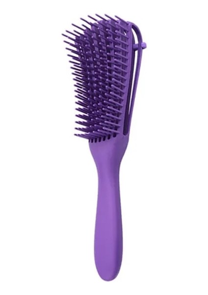 Mor 1 Adet Saç Fırçası Dolaşık Açıcı Fırça Kafa Derisi Masajı Saç Tarak Kadın Dolaşık Açıcı Saç Fırçası Şekillendirici Kıvırcık Kuaförlük Salon Bakım Aracı (Yurt Dışından)
