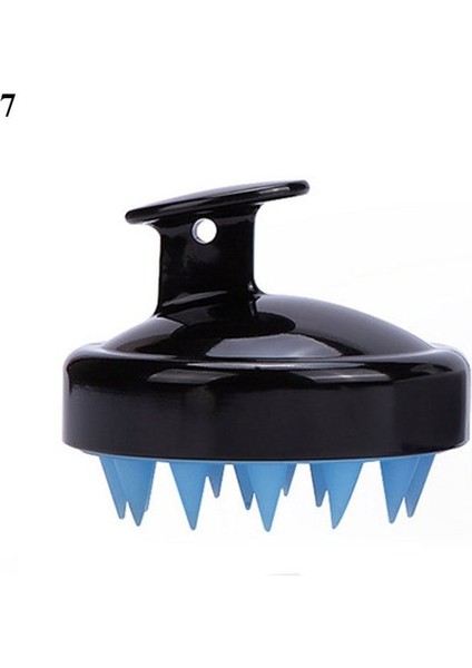 C-7 Yeni Saç Derisi Masaj Yıkama Tarağı Şampuan Scrubber Silikon Kıllar Saç Temiz Fırça Şekillendirici Aracı El Saç Bakımı Tarak (Yurt Dışından)