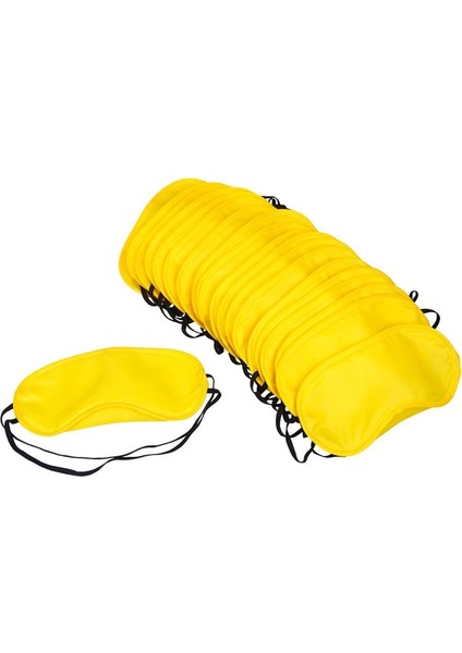 Sarı 10 Adet 10 Adet/grup Yumuşak Hediye Seyahat Uyku Göz Maskesi Siyah Gölge Relax Uyku Kadın Erkek Körü Körüne Göz Bandı Gece Eyepatch (Yurt Dışından)