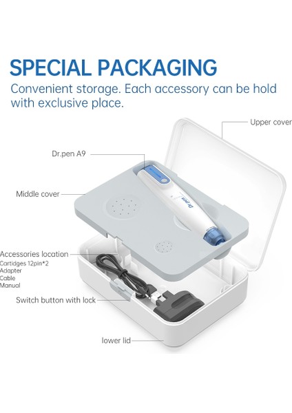 20 Adet 12PINS 2022 Yeni Gelenler Dr. Pen Dr.pen A9 Kablosuz/kablolu Mikro Iğneleme Profesyonel Dermapen Otomatik Mikro Yüz Mezoterapi Güzellik Araçları (Yurt Dışından) modelleri
