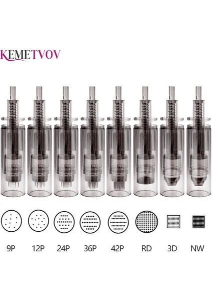 10 Adet Nano Rd Iğne Kartuşları Süngü Kartuşları 12 24 36 42 Pin Nano Iğne Mikro Cilt Iğneleme Dr Pen A7 ile Uyumlu (Yurt Dışından)