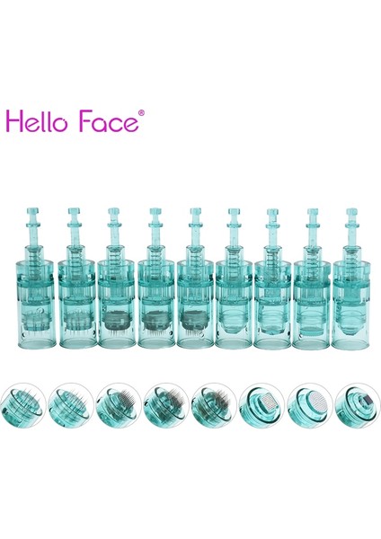 10 Adet R- Nano 10 Adet Dr Pen Ultima A6S Kartuşları Süngü Yuvası Mikro Iğne Kalemi Tek Kullanımlık Yedek Parçalar 11 16 24 36 42 Nano Iğne (Yurt Dışından) modelleri