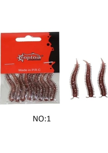 Ajibishi Silk Worm 5.5cm Lrf Silikon Yem 8'li fiyatları