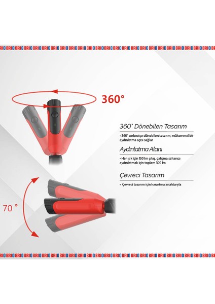 Usb Şarjlı Led Lamba Boyun ve Kafa İçin Ayarlanabilir 2 x 150 Lümen