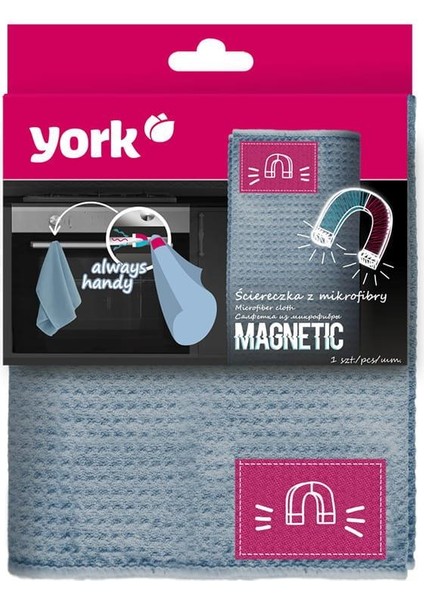 Minihome York Magnetic Mıknatıslı Mikrofiber Temizlik Bezi 40 x 50 cm