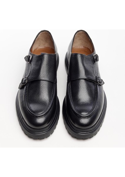 Hakiki Deri Çift Tokalı Erkek Ayakkabı modelleri