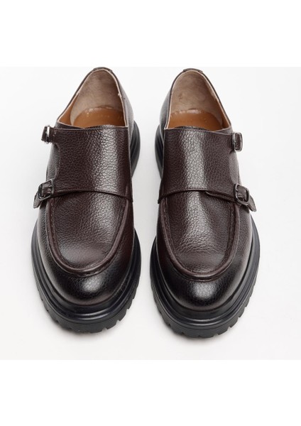 Hakiki Deri Çift Tokalı Erkek Ayakkabı modelleri