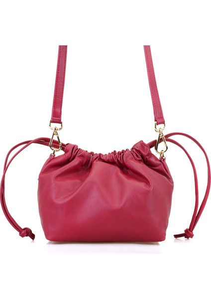 Maria Kırmızı Kadın Deri Omuz Çantası fırsatları