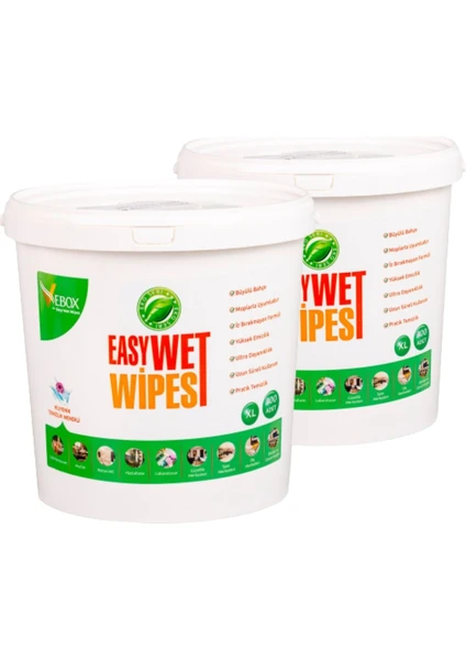 Easy Wet Wipes Kova Islak Mendil Büyülü Bahçe Kokulu Eko 2'li 600 Adet