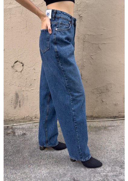 Kadın Yüksek Bel Bol Jeans indirimleri