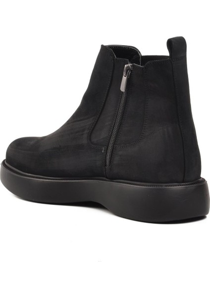 77188 Siyah Nubuk Hakiki Deri Erkek Bot fırsatları