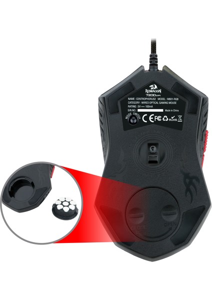 M601-RGB 7200DPI 6 Tuş Oyuncu Kablolu Mouse