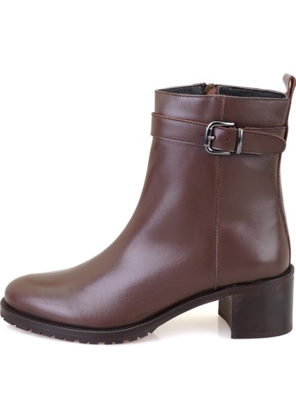 Cosa Kahve Kadın Fermuarlı Topuklu Deri Bot fiyatları