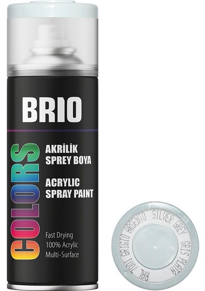 Sprey Boya Akrilik Gümüş Gri B7001 400Ml