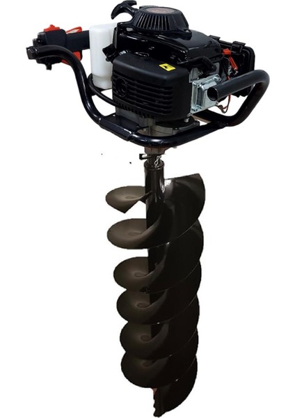 EA144P Çift Helezonlu 4 Zamanlı Toprak Burgu Makinası 300 mm 4 Hp