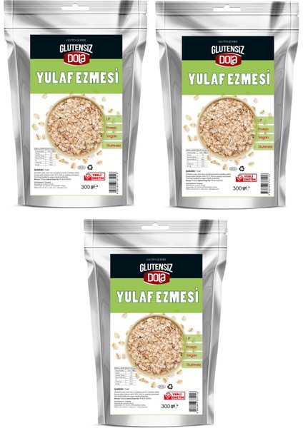 Glutensiz Yulaf Ezmesi 300 G x 3 Adet