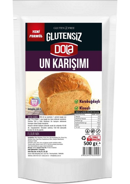 Glutensiz Un Karışımı 500 gr