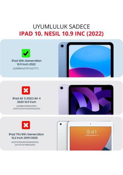 Apple iPad 10. Nesil 10.9" ile Uyumlu Magnet Mıknatıslı Tak Çıkar Paper Like Ekran Koruyucu